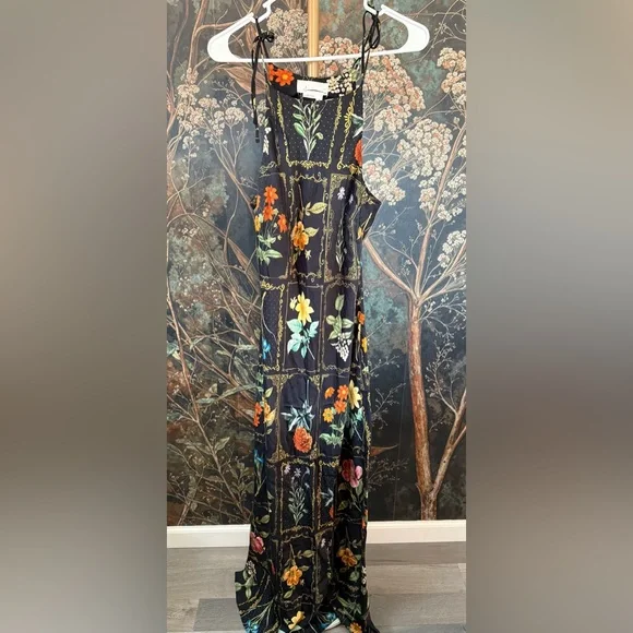 Anthropologie Tie-Neck Column Midi Dress - Picture 5 of 6